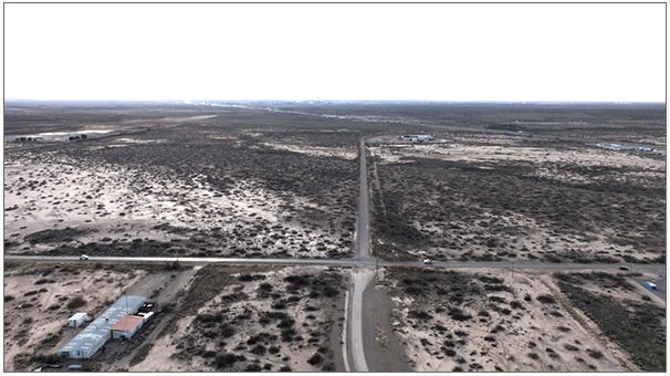 Vehicle access map showing US Highway 70 and Airport Road near the development property