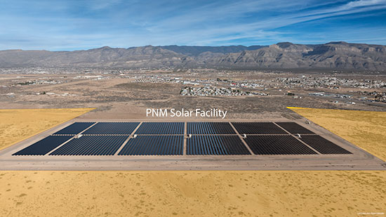 PV solar farm adjacent to the New Mexico development property